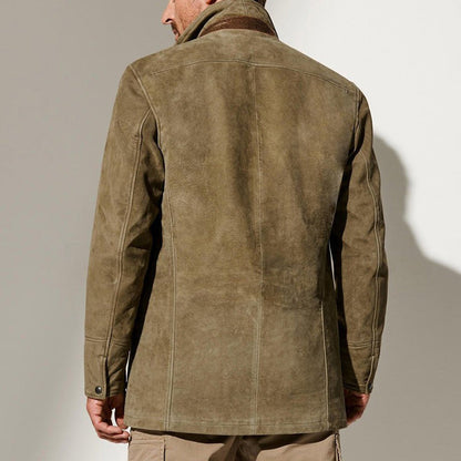 Men’s Vintage Suede Buckskin Jacket – Timeless Craftsmanship, Unmatched Style