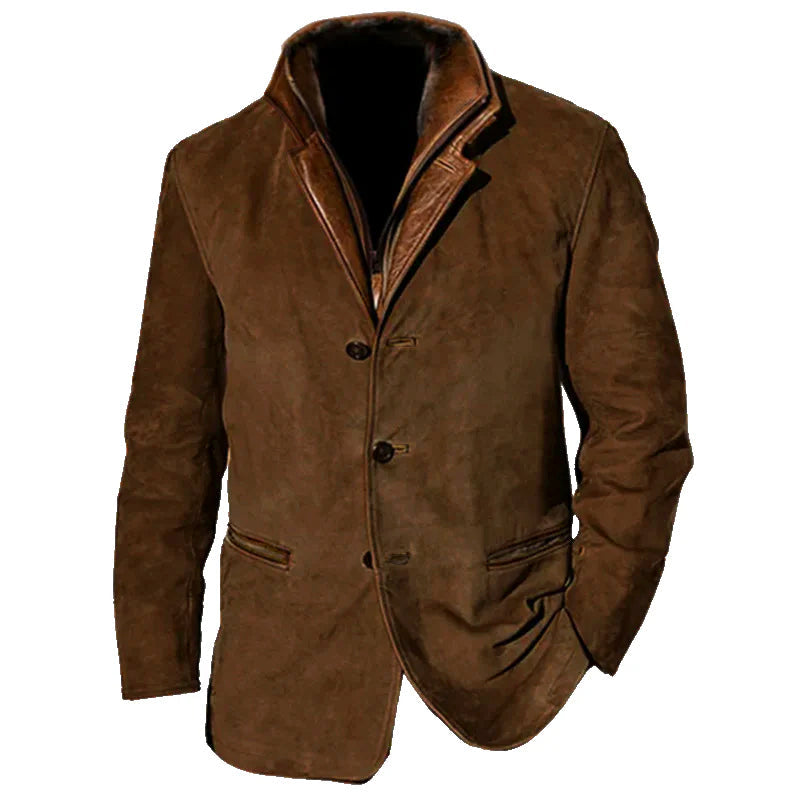 Men’s Vintage Suede Buckskin Jacket – Timeless Craftsmanship, Unmatched Style