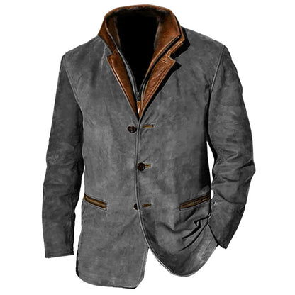 Men’s Vintage Suede Buckskin Jacket – Timeless Craftsmanship, Unmatched Style