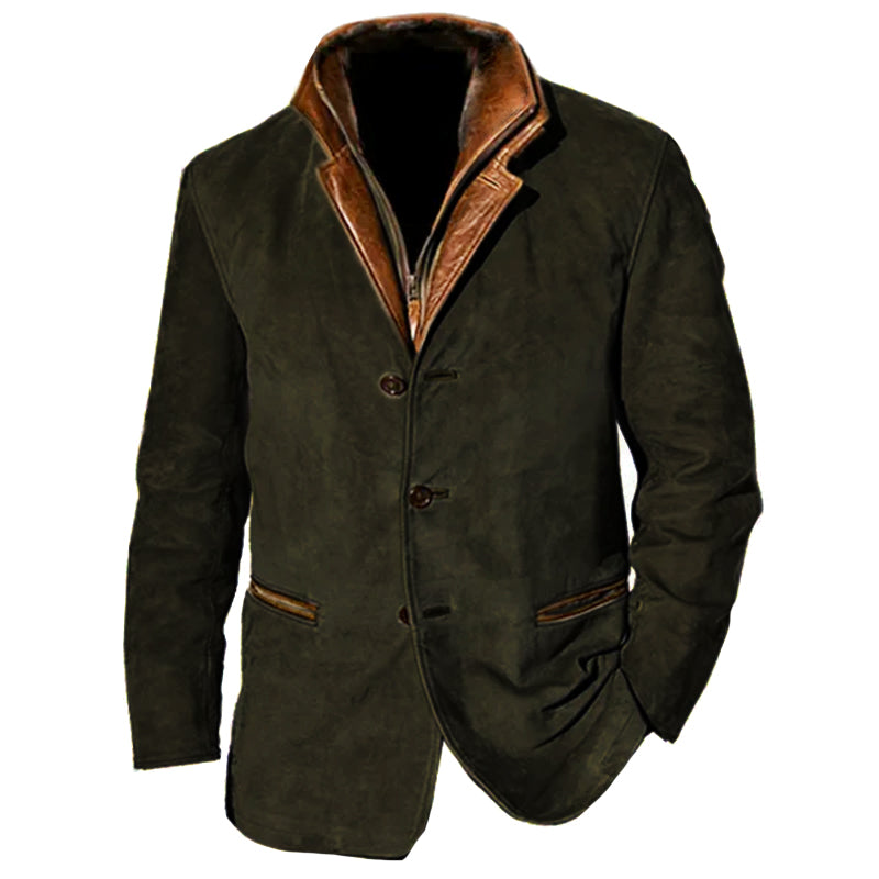 Men’s Vintage Suede Buckskin Jacket – Timeless Craftsmanship, Unmatched Style